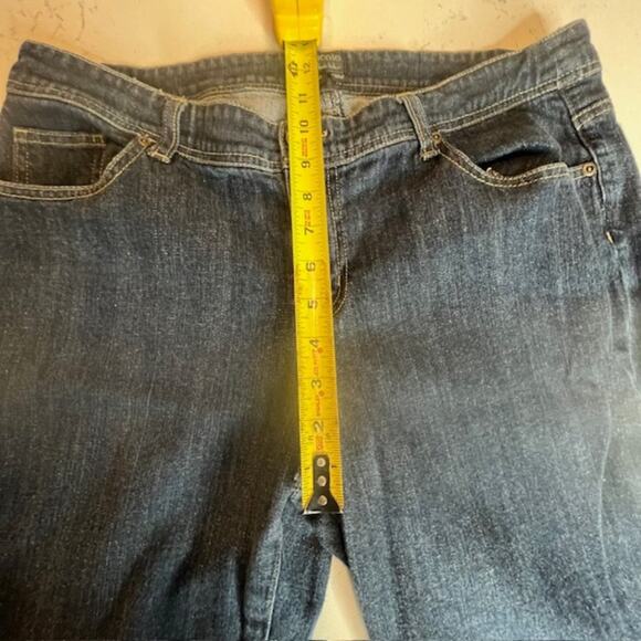 Nicole Miller Size 12 Mid Rise Bootcut Embroidered Pockets Dk Wash Jeans - Picture 8 of 12